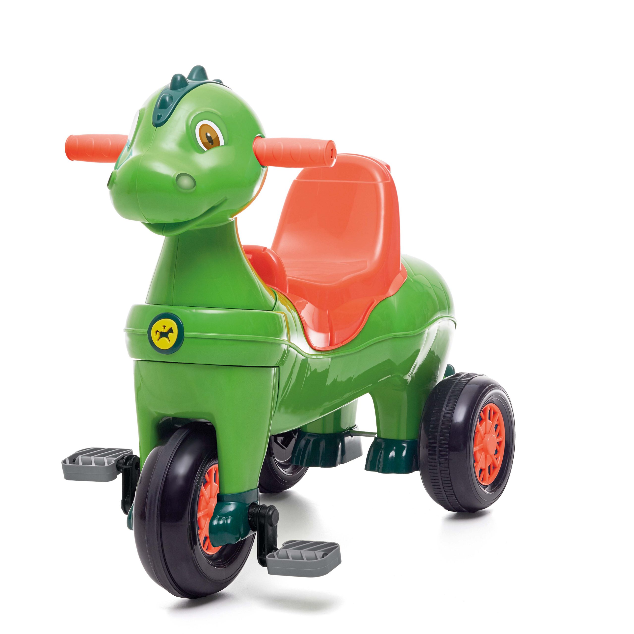 Triciclo Velotrol Motoca Infantil Empurrador Dino Azul