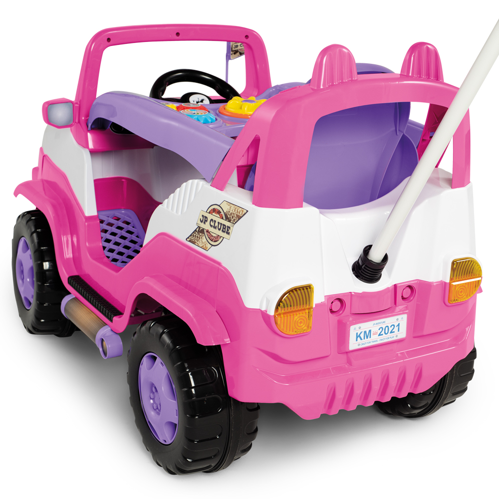 Carro Calesita Diipi Rosa Passeio E Pedal - 1028