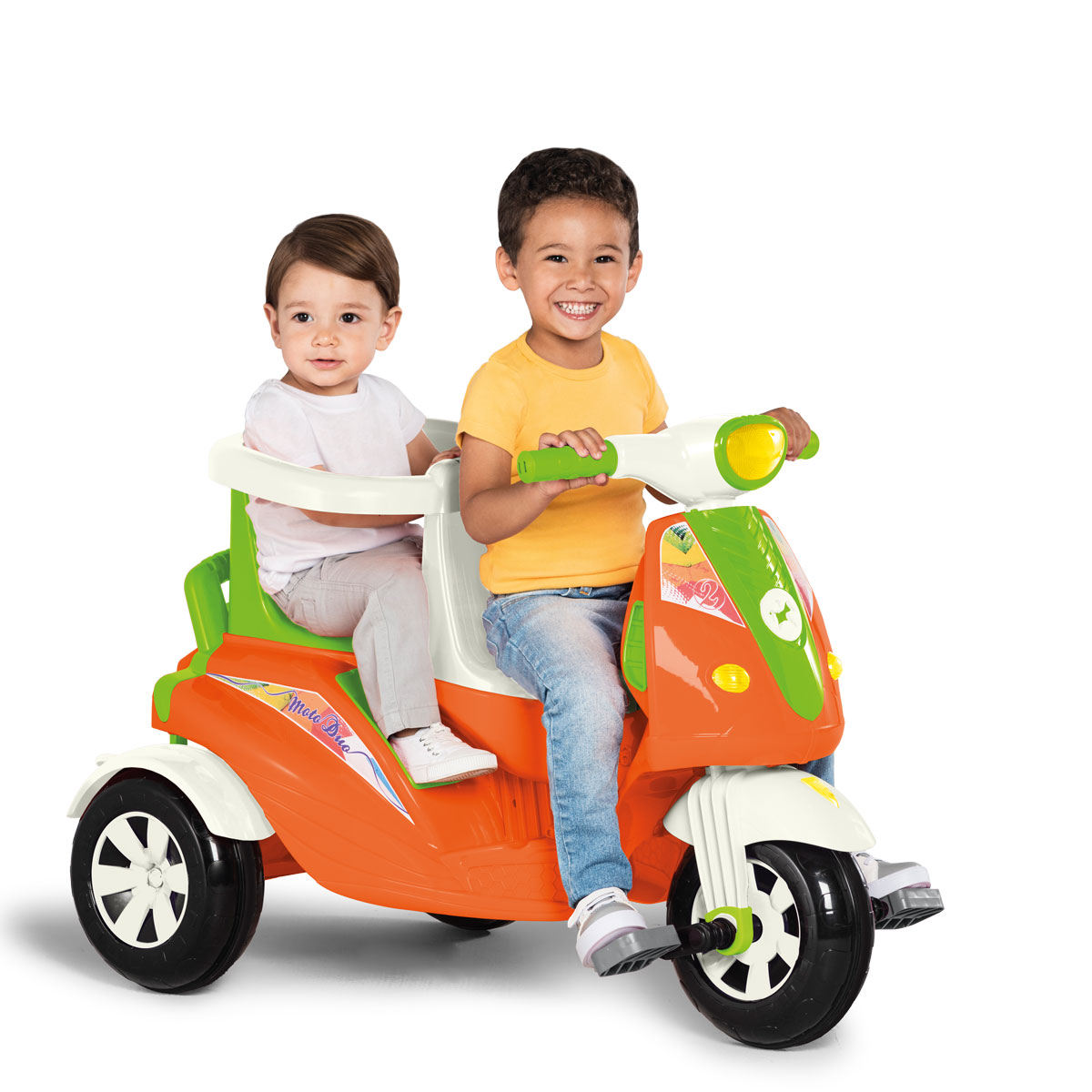 Triciclo Infantil Calesita Moto Uno - 2 em 1 - Pedal e Passeio com